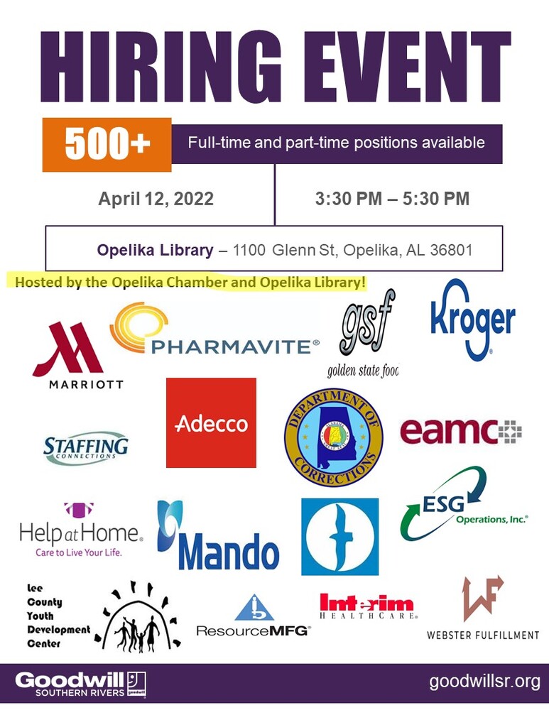 Preview image for Opelika Hiring Event-April 12th