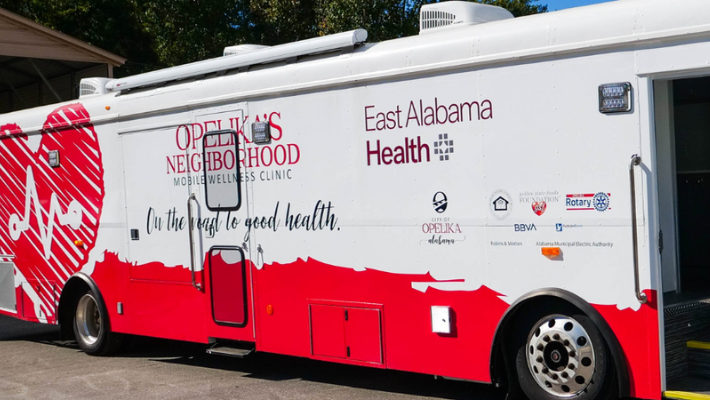 clinic banner mobile wellness bus opelika