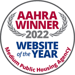 AAHRA Winner 2022 - Website of the Year for Medium Public Housing Agency.